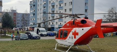 Záchranársky vrtuľník letel na pomoc do Poltára