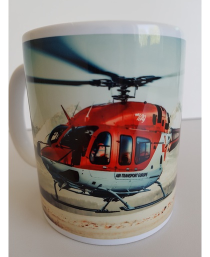 Hrnček s fotografiou vrtuľníka Bell 429 č. 1