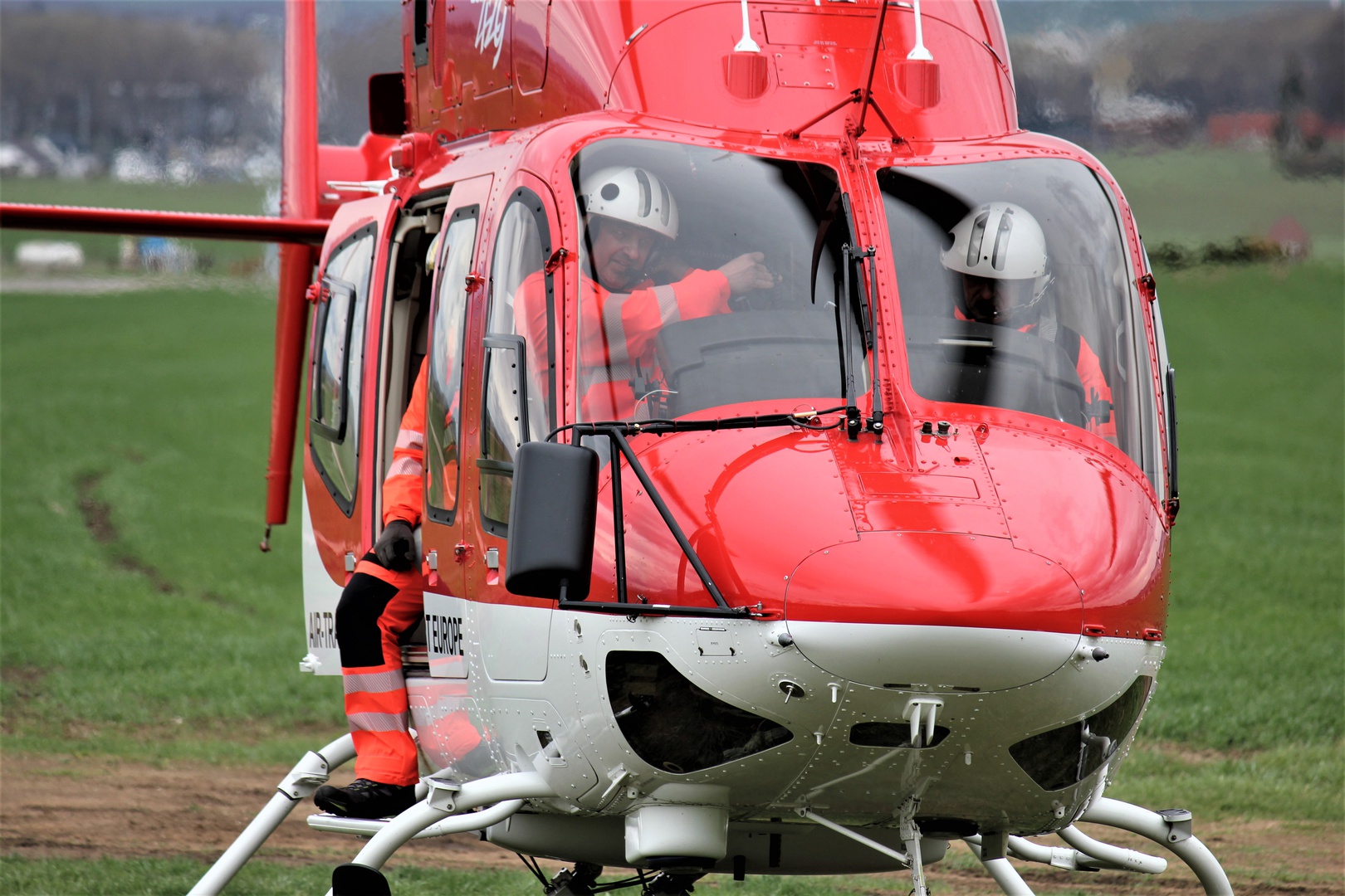 V Oravskom Podzámku pristával záchranársky vrtuľník